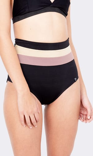 Rainbow High Waist Bikini Pants