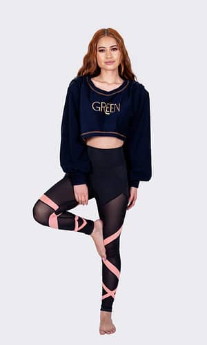 Outfit Leggings Sandy mit Sweater Sophie