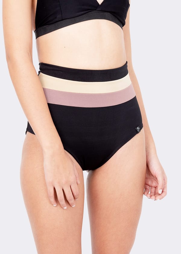 Rainbow High Waist Bikini Pants