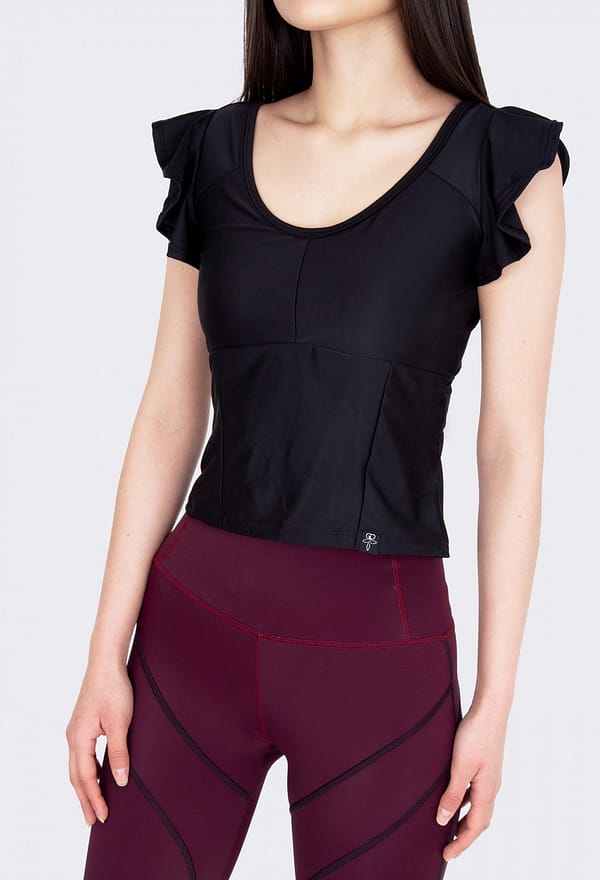 Cropped Barre Black